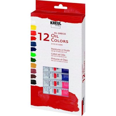 Kreul - el Greco Ölfarben Set 12 x 12 ml Tuben Künstlerfarben Image