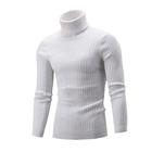 Men's Turtleneck Sweater Sweater Pullover Sweater Jumper Knit Sweater Mens Turtle Neck Jumper Ribbed Cable Knit Retro Stylish Color Block Turtleneck Beaded Edge Sweaters Daily Holiday Clothing Apparel