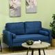 TEMU 2 Seater Sofa For Living Room, Modern Fabric Couch With Back Cushions And Pillows, Loveseat Sofa Settee For Bedroom And Home Office, Blue