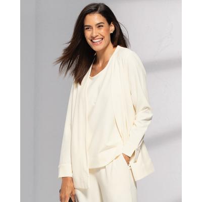 Draper's & Damon's Women's Norm Thompson™ Travel Knit Cardigan - White - M - Misses