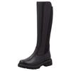 Stiefel REMONTE, Damen, Gr. 39, XS-Schaft, schwarz, Leder, Lederimitat, Elastischer Einsatz, unifarben, klassisch, Schuhe, Blockabsatz, Businessmode, Langschaftstiefel, Schafthöhe ca. 37 cm