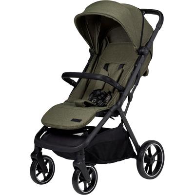 Kinder-Buggy MOON "ZAC", Baby, grün (moss), Polyester, Kinderwagen, inkl. Tragetasche und Regenschutz