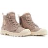 Winterboots PALLADIUM "PAMPA HI ZIP WL", Damen, Gr. 38, braun, Leder, sportlich, Schuhe, Winterschuhe, Schnürboots, Winterstiefel, Snowboots, gefüttert