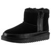 Winterboots ARA "ALASKA", Damen, Gr. 40, schwarz, Veloursleder, Lammfell, unifarben, sportlich, Schuhe, Schlupfboots, Snowboots mit Anziehlasche, H-Weite (sehr weit)