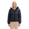 Steppjacke TOM TAILOR DENIM, Damen, Gr. XL (42), blau (sky captain blau), Steppware, Obermaterial: 100% Polyester. Futter: 100% Polyester, unifarben, casual, regular fit taillenbedeckt, ohne Ausschnitt, Langarm, Jacken, mit Kapuze