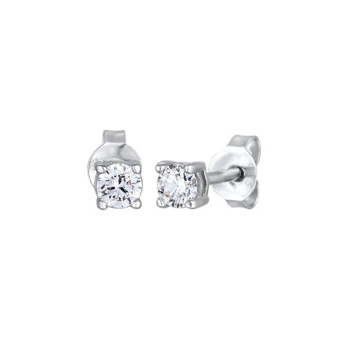 Elli DIAMONDS - Laborgezüchtete Diamanten Weiß (0.068 ct) 925 Sterling Silber Ohrringe 1 ct Damen