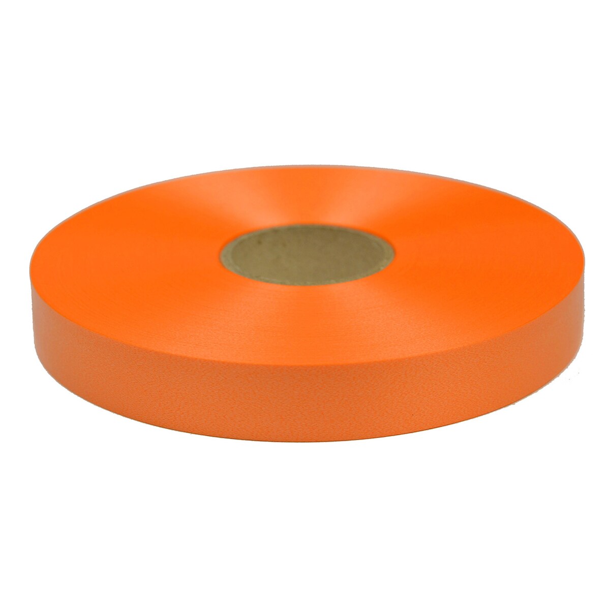 Star 100m Geschenkband Ringelband 19mm - wasserfestes Kunststoff Dekoband Schleifenband Polyband zum Basteln von Weihnachtssternen Autoschleifen Orange Image