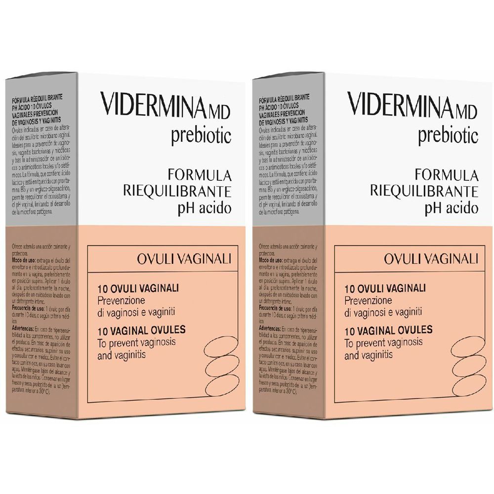 Vidermina MD Prebiotic Ovuli 2x10 pz vaginali