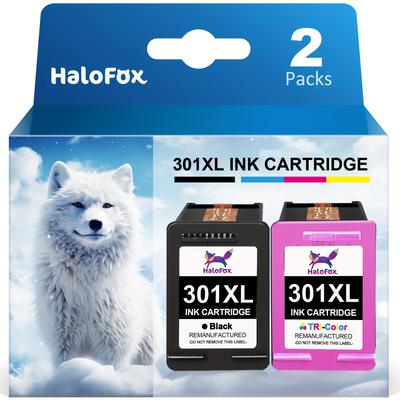 TEMU Halofox 1-4pcs 301xl Printer Cartridges Multipack Replacement For 301 Printer Cartridges For 301 Xl 301xl For 450