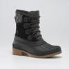 Snowboots KAMIK "SIENNAMIDS", Gr. 39, schwarz (schwarz, noir), Leder, sportlich, Schuhe, wasserdicht, wärmend, Winterstiefel