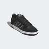 Sneaker ADIDAS SPORTSWEAR "RAPID COURT LOW", Gr. 44, schwarz (core schwarz, carbon, cloud weiß), Leder, Synthetik, sportlich, Schuhe