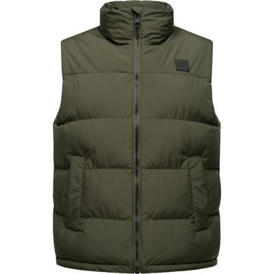 Steppweste RAGWEAR "Savan", Herren, Gr. L (52), grün (olivgrün), Obermaterial: 100% Polyester, Innenfutter: 100% Polyester, Wattierung: 100% Polyester, casual, gerade hüftbedeckend, hoch geschlossener Ausschnitt, Westen, Wasserdichte gesteppte... Image