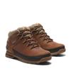 Schnürboots TIMBERLAND "EURO SPRINTMID LACE UP BOOT", Gr. 41, braun (medium orange full grain), Leder, Synthetik, sportlich, Schuhe, Winterstiefel, Schnürstiefel, Winterschuhe