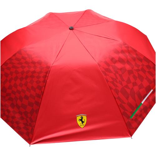 Scuderia Ferrari Kompakter Regenschirm – Rot