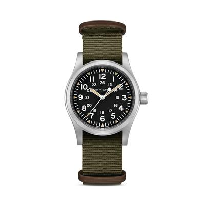 Hamilton Mechanical Khaki Field Watch, 38mm - Black/Green