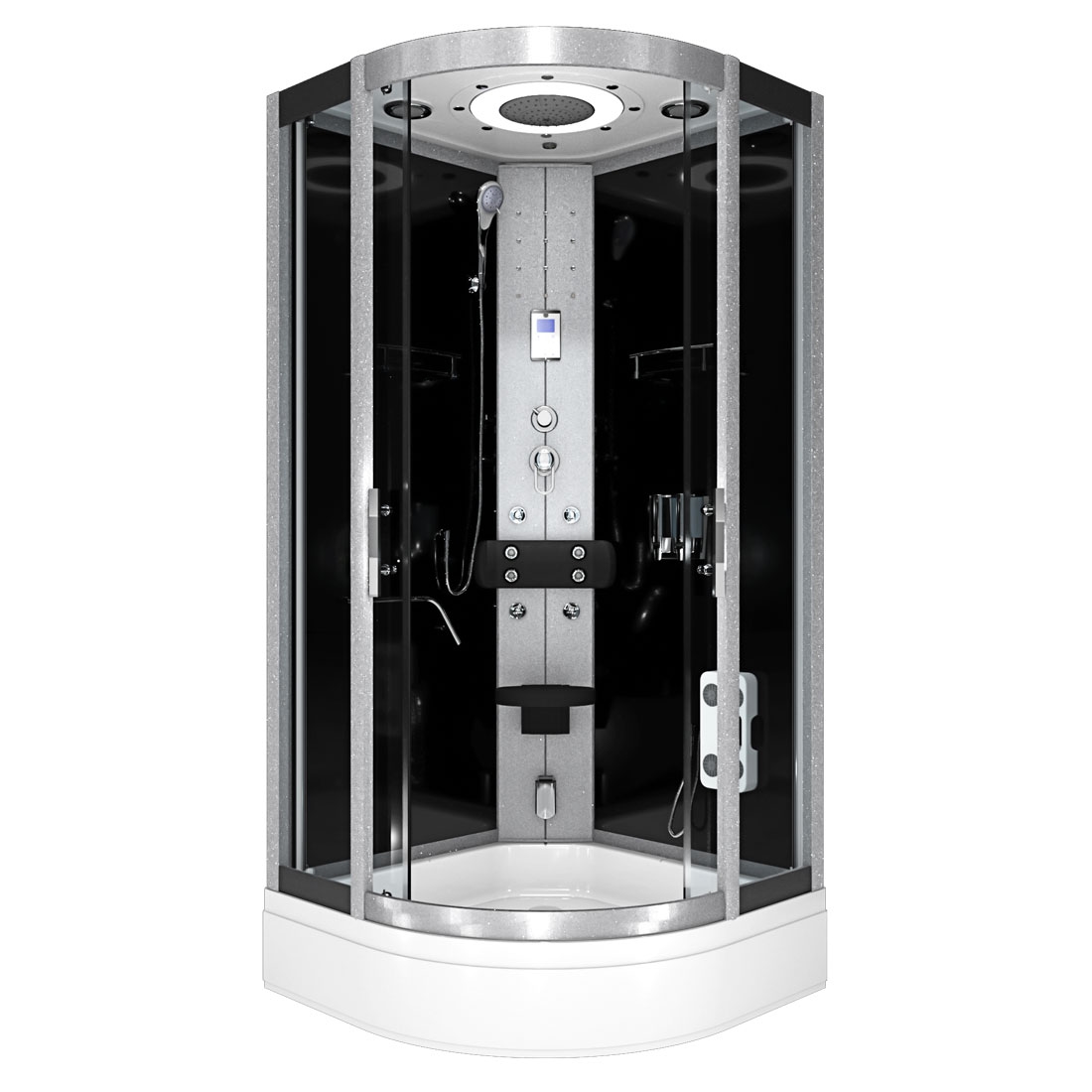 AcquaVapore Komplettdusche Duschkabine Fertigdusche Dusche D58-63T0-EC 100x100 cm mit 2K Scheiben Versiegelung Image