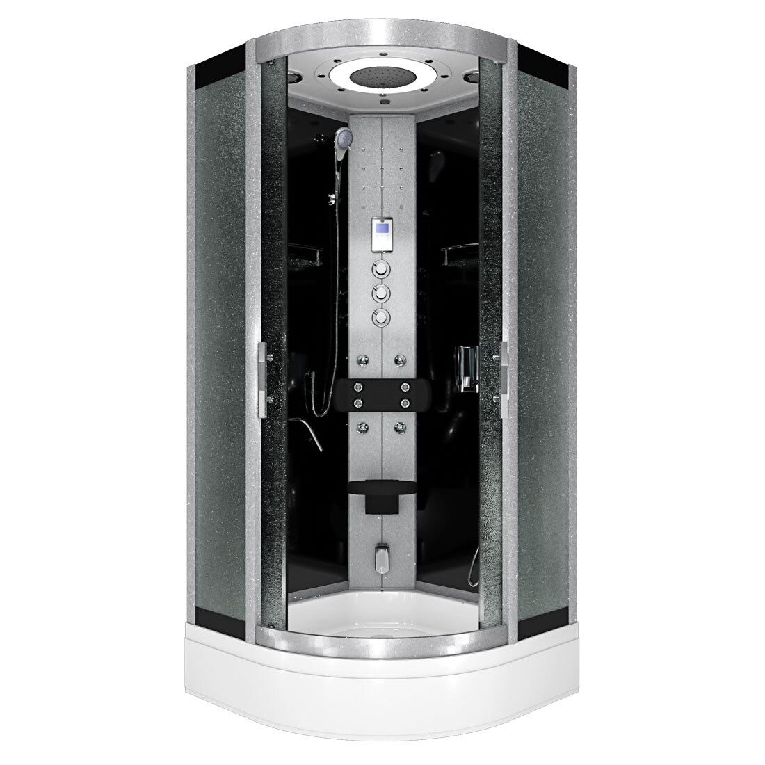 AcquaVapore Komplettdusche Duschkabine Fertigdusche Dusche D58-63M1 100x100 cm ohne 2K Scheiben Versiegelung Image