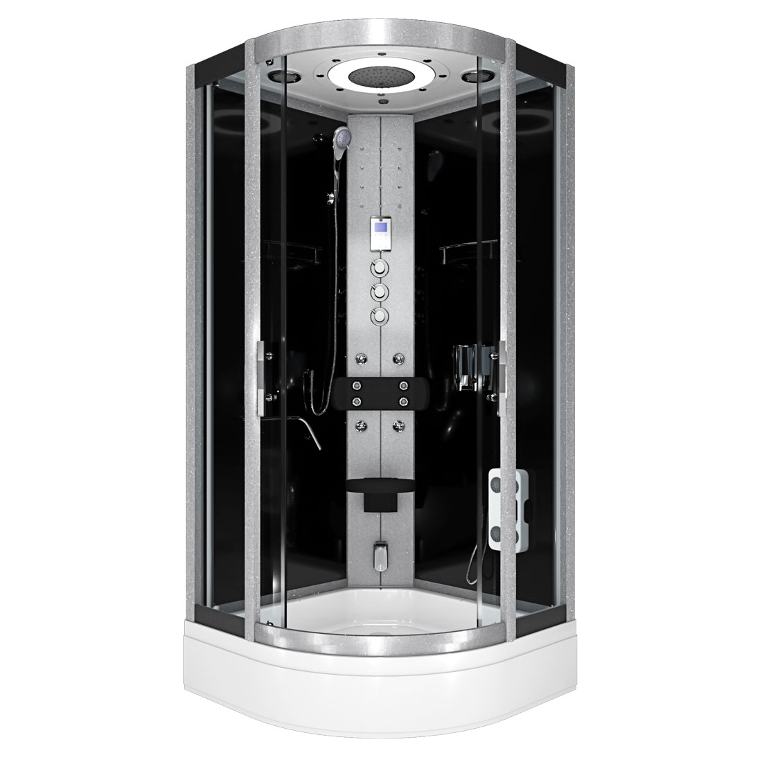 AcquaVapore Komplettdusche Duschkabine Fertigdusche Dusche D58-63T1-EC 100x100 cm mit 2K Scheiben Versiegelung Image