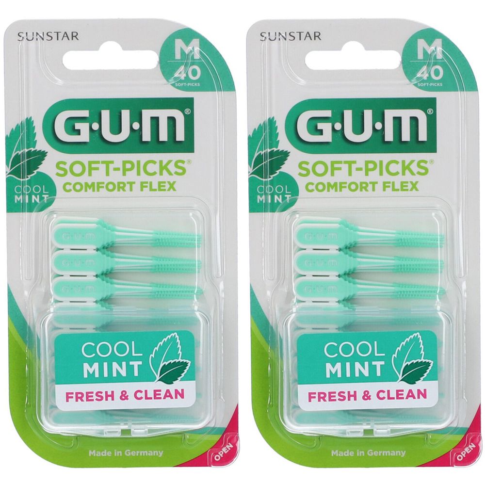 GUM Soft-picks Comfort Flex Set da 2 2x40 pz Spazzolino denti
