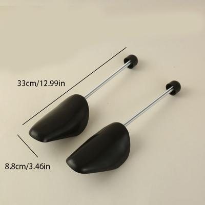 TEMU 2pcs Spring Loaded Shoe Trees For - Plastic Adjustable Shoe Shaper Stretcher Keeper With Tension To Shape & Prevent Creases