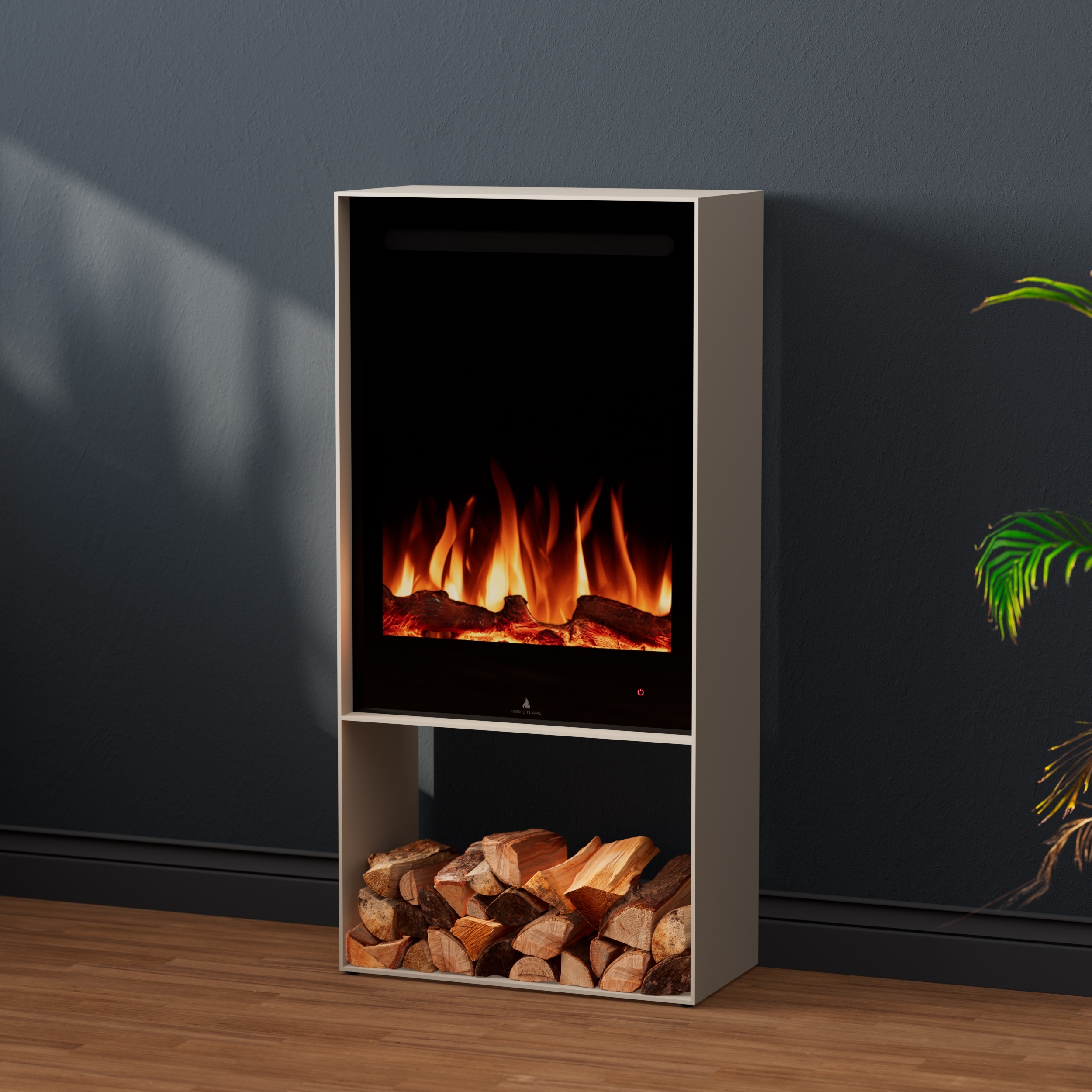 Noble Flame STING [moderner Elektrokamin]: Seidengrau Image