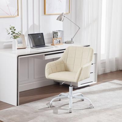 Bürostuhl ergonomisch, 360 ° Drehstuhl, Schreibtischstuhl mit Rollen, Schminktisch Stuhl, Sessel Image