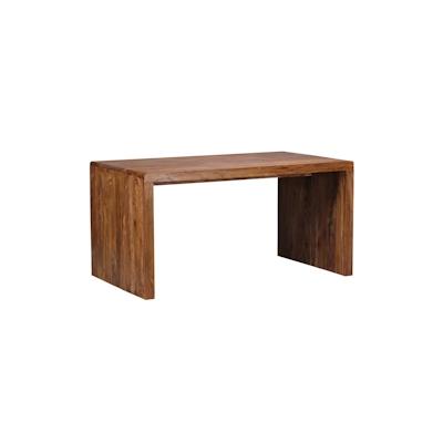 FineBuy Design Natur Sheesham Massivholz Büro Schreibtisch 160 x 80 x 76 cm Image