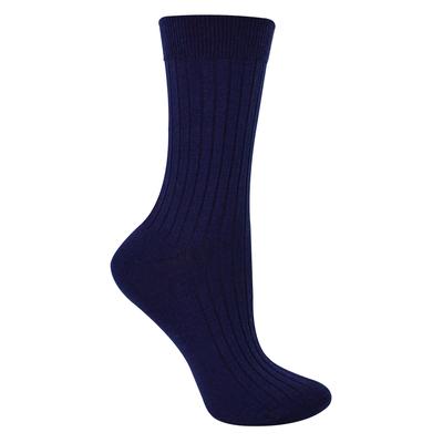Womens Merino Wool Socks | Steven | Thick Outdoor Boot Socks for Ladies - Navy Blue