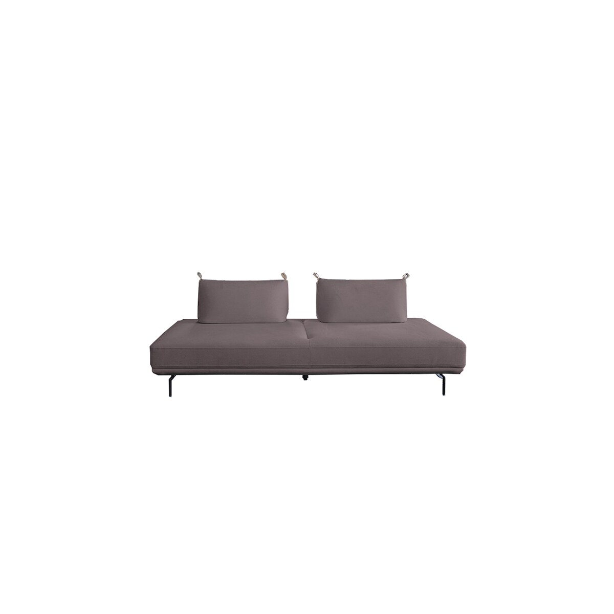 KAWOLA Sofa CANE Schlafsofa Daybed Stoff lila Image