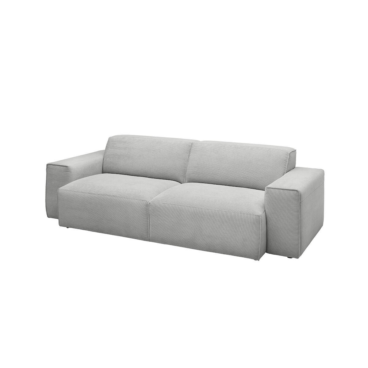 KAWOLA Sofa RANI 3-Sitzer Feincord silber Image