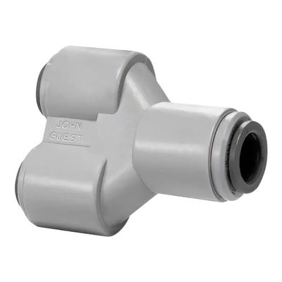 John Guest® PM2308S 5/16" Gray Acetal Push-To-Connect Two-Way Divider