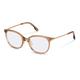 Rodenstock Schmetterling Azetat Brillen in Light Brown, Rose Gold für Damen, Brille mit Sehstärke, optional mit Sonnenbrillen tönung oder Blaulichtfilter (Modell R8036)