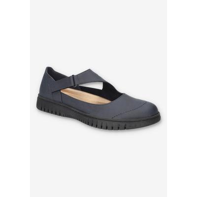 Women's Joyful Flat by Easy Street in Navy (Size 8 M)