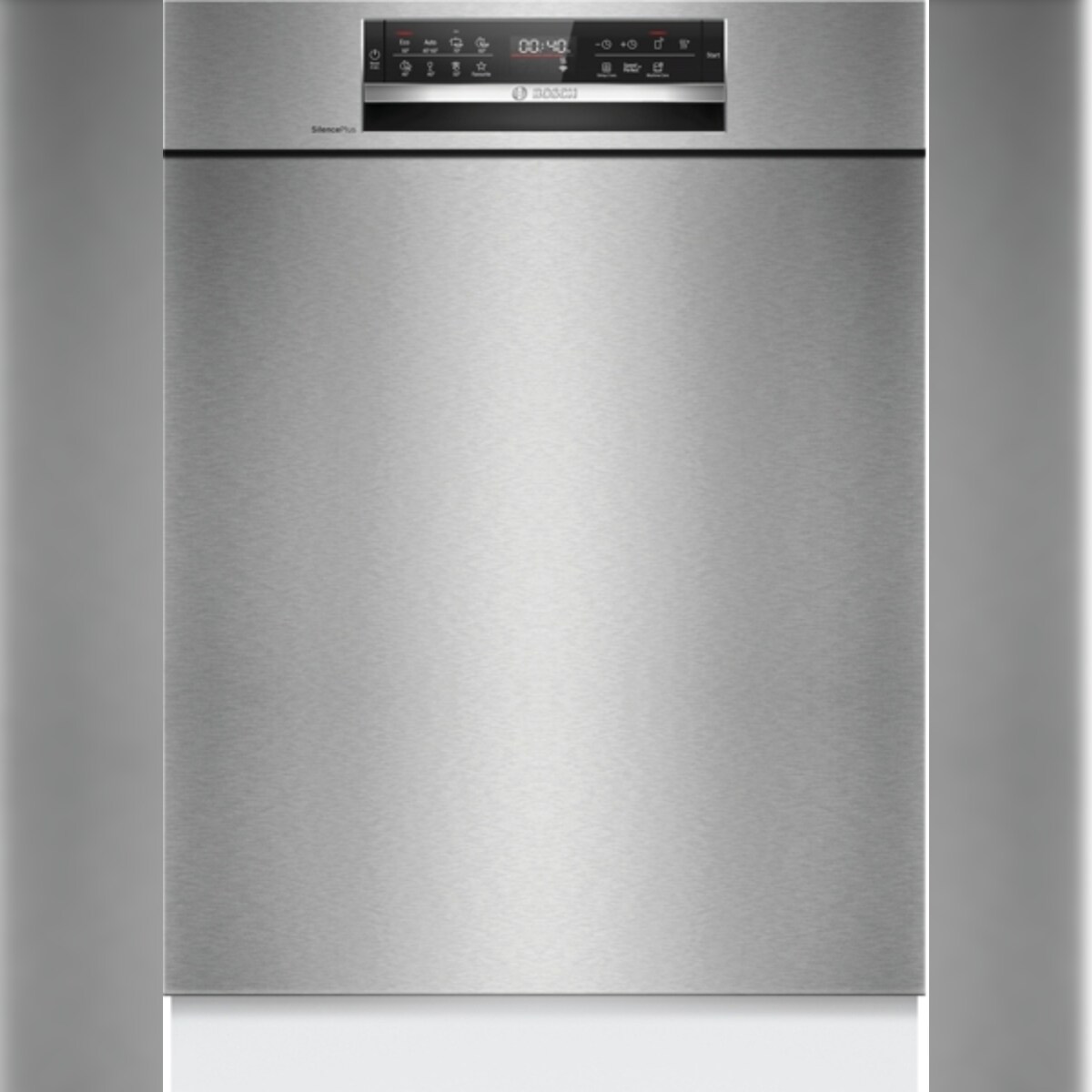 Bosch Serie 6 SMU6ECS12E Unterbau-Geschirrspüler, Höhe 81,5 cm, Breite 60 cm, Gebürsteter Stahl Image