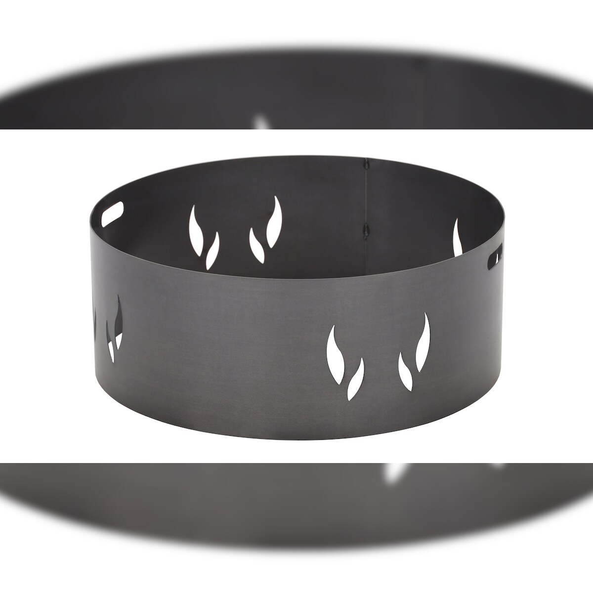 FARMCOOK Funkenschutz Feuerschale Feuerschalen Aufsetzer Flammenmotiv Ø 59 CM Image