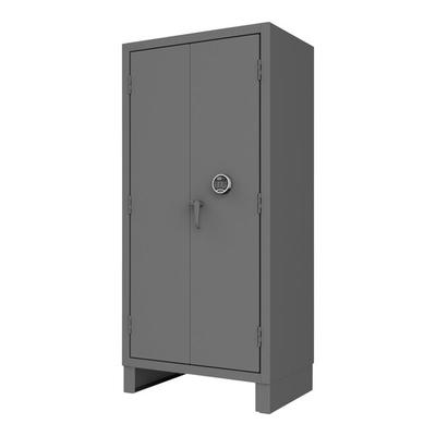 Durham Mfg 36" x 24" x 78" 12 Gauge Steel 4-Shelf Access Control Storage Cabinet with ProLogic Electronic Lock HDCPL-243678-4S-95