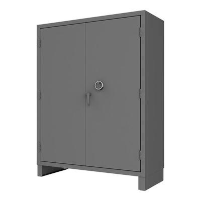 Durham Mfg 60" x 24" x 78" 14 Gauge Steel 4-Shelf Access Control Storage Cabinet with ProLogic Electronic Lock 3704PL-4S-95