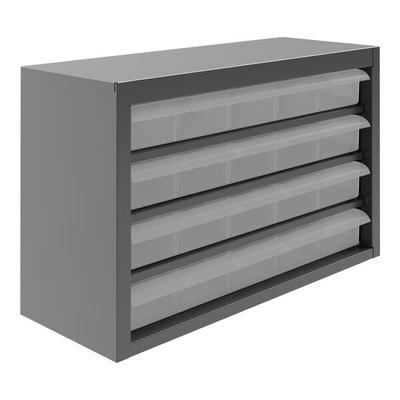Durham Mfg 16 3/4" x 6 3/8" x 11 3/8" 20-Drawer Steel Storage Cabinet with Plastic Drawers 016-95