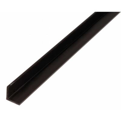 ALBERTS Winkelprofil, gleichsch., PVC schwarz, LxBxHxS 2000 x 10 x 10 x 1 mm