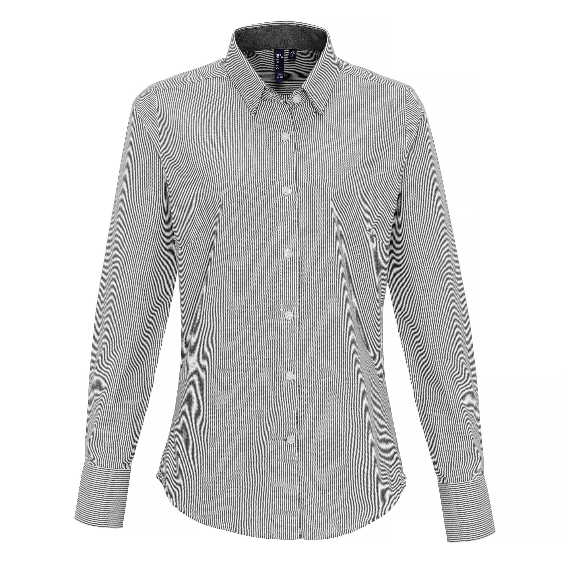 Premier - Bluse für Damen (Grau/Weiß) Image