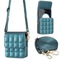telefono Custodia Per Samsung Galaxy Universale per Donna Ragazza con Cordino Resistente agli urti Retrò PC Metallo Pelle PU