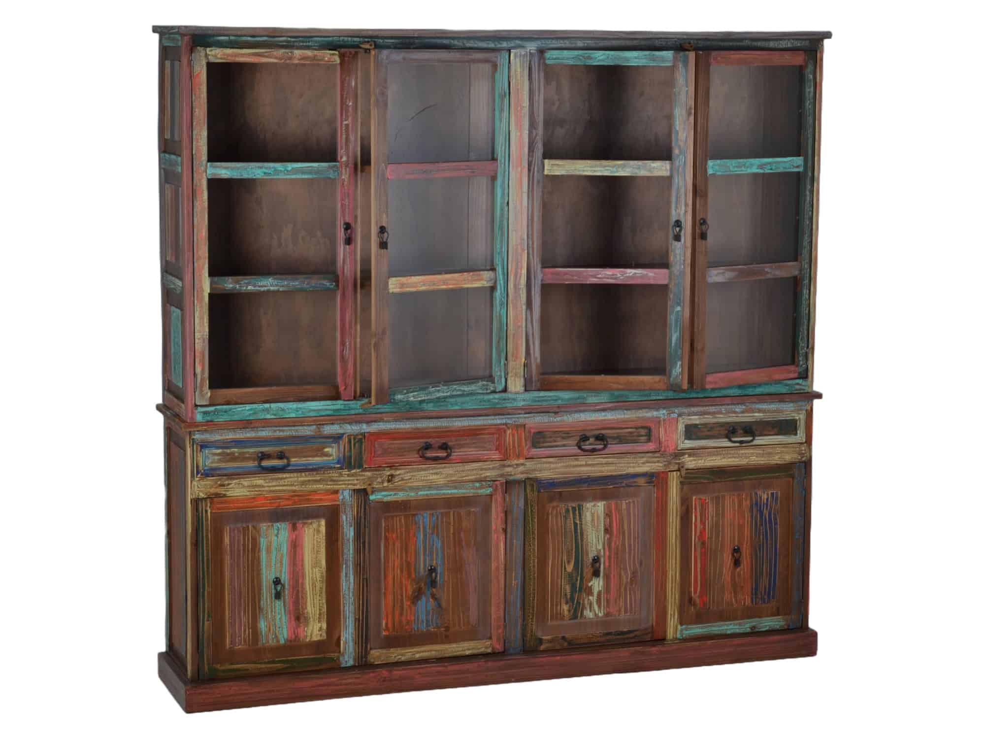 MiaMöbel Buffet Cancun Massivholz Pinie Shabby Chic Mexiko Möbel Mexikanisch