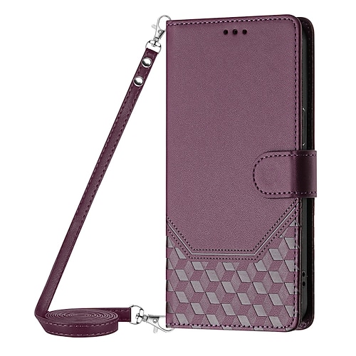 Handy Hülle Handyhüllen Für Samsung Galaxy S25 S24 S23 S23 FE S22 S21 Ultra Plus A55 5G A35 5G A25 A15 Brieftaschenhülle Magnetisch mit Trageriemen Mit Handgelenkschlaufe Retro TPU PU-Leder Image