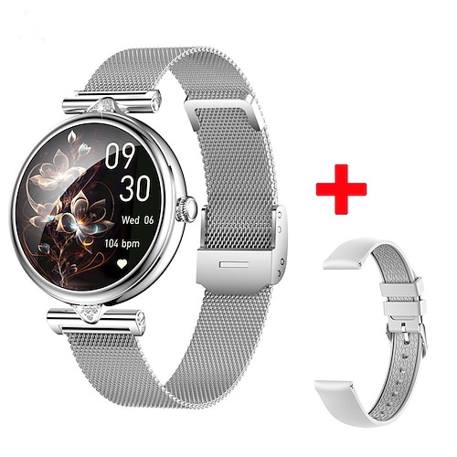 AK73 Smart Watch 1,28 Zoll Smart Band Fitness Armband Bluetooth Schrittzähler Anruf-Erinnerung Schlaf-Tracker für Android iOS Frauen Freisprechanrufe Nachrichten-Erinnerung IPX-0 40mm Uhr Gehäuse Image