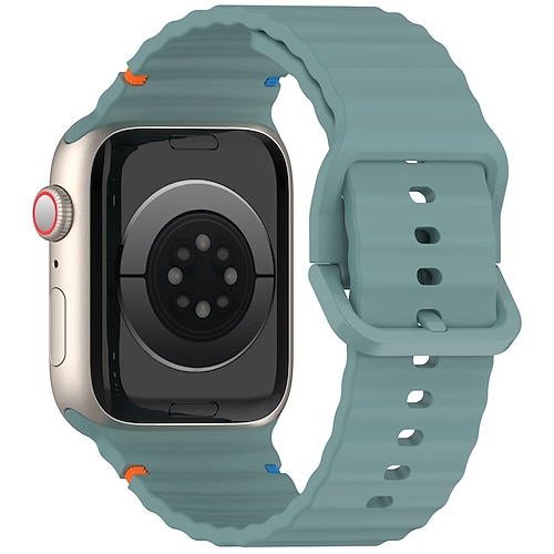 Sportarmband Kompatibel mit Apple Watch Armband 38mm 40mm 41mm 42mm 44mm 45mm 49mm Elasthan Verstellbar Silikon Ersatzarmband für iwatch Ultra 2 Series 9 8 7 SE 6 5 4 3 2 1 Image