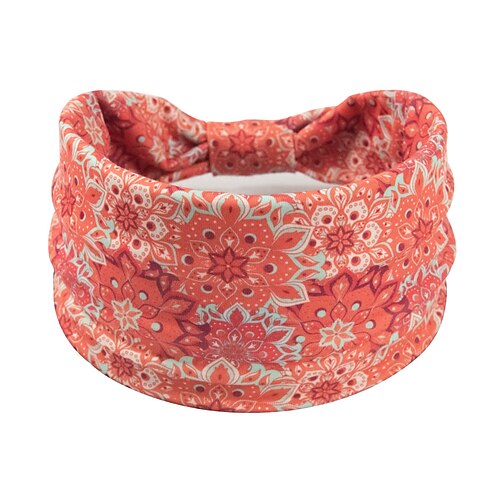 Breite Stirnbänder für Damen, einfarbiger Knoten-Turban, große Haarbänder im Bohème-Stil, modische Haarwickel für Yoga und Laufen sportlich, elegant einfacher Stil Image