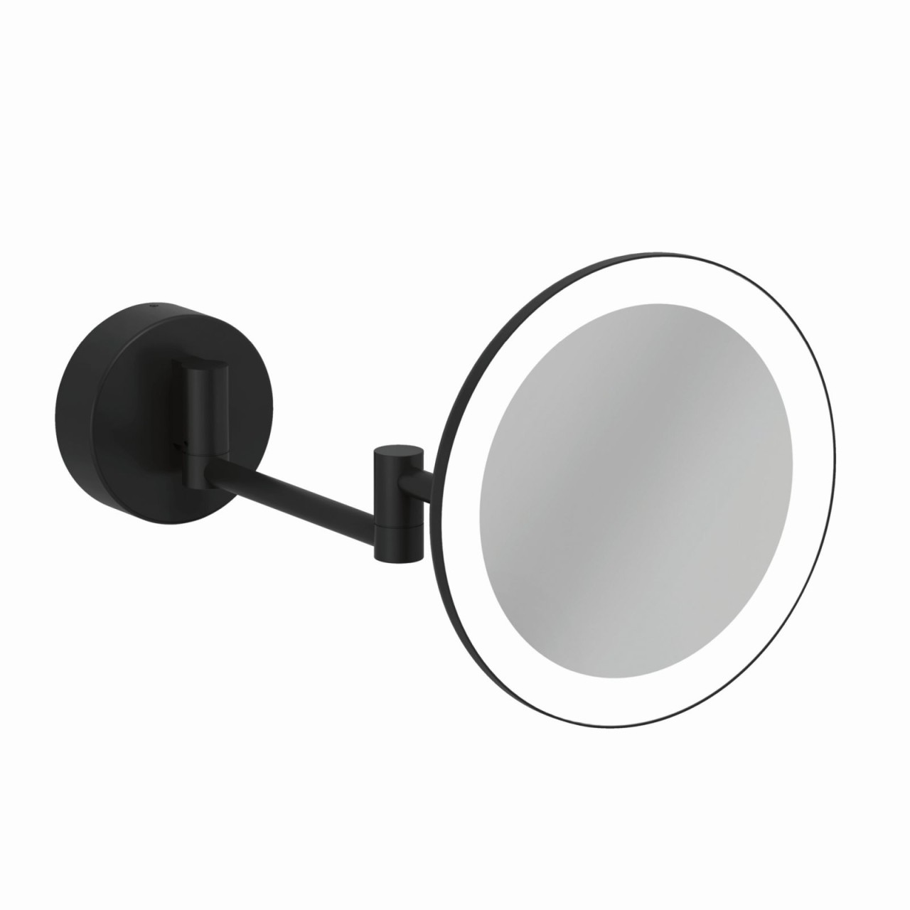 Kludi VELA R LED-Kosmetikspiegel mit Wandhalterung mattschwarz, 5899539W 5899539W Image