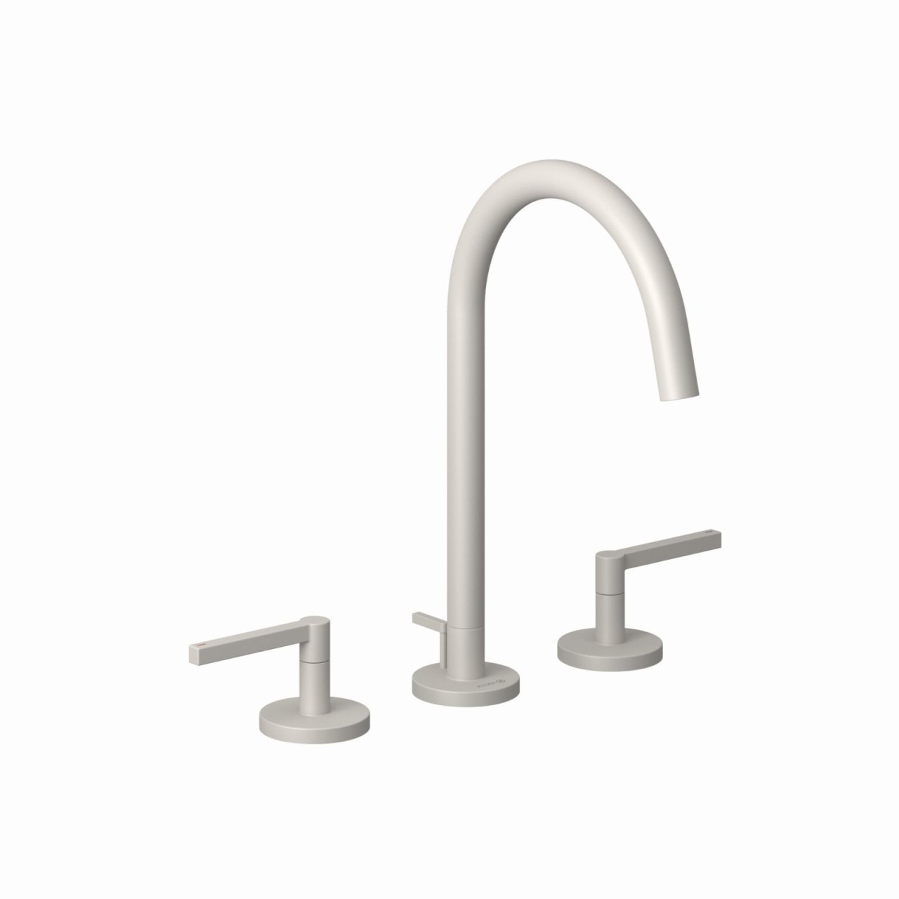 Kludi NOVA FONTE Waschtischarmatur PURISTIC Dreilochmontage Matt Light Dove, 20143O215 20143O215 Image