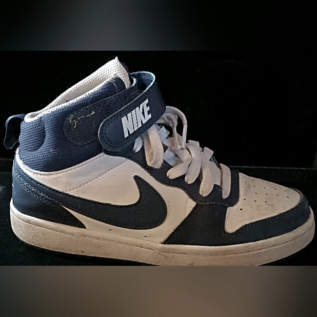 Nike Shoes | Kids Nike High Tops | Color: Blue/White | Size: 3.5 Y