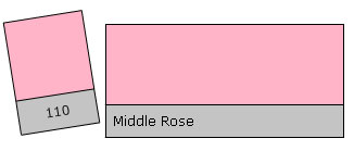 Lee Filter Roll 110 Middle Rose